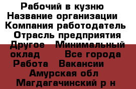 Рабочий в кузню › Название организации ­ Компания-работодатель › Отрасль предприятия ­ Другое › Минимальный оклад ­ 1 - Все города Работа » Вакансии   . Амурская обл.,Магдагачинский р-н